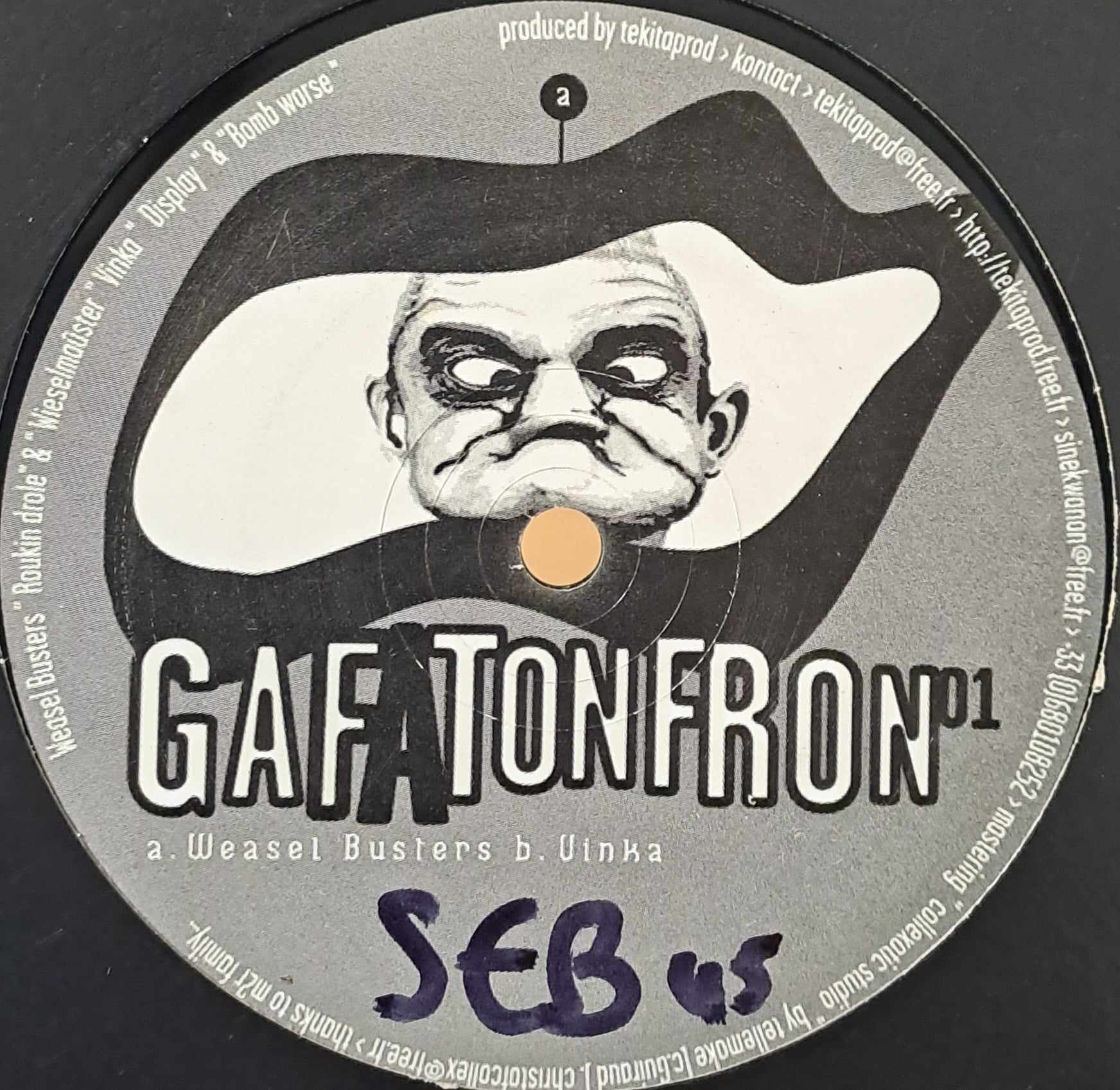 Gafatonfron 01 - vinyle freetekno